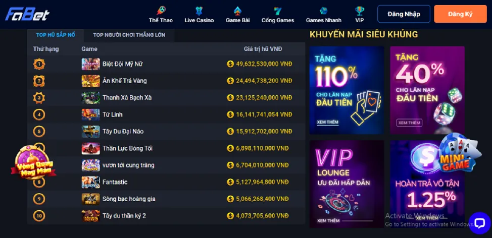 Trò chơi Slot Game tại vlxx88
